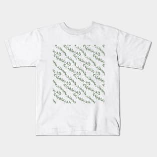 Watercolor Eucalyptus Leaves Kids T-Shirt